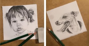 Drawings for Tiny Two Hour Portraits