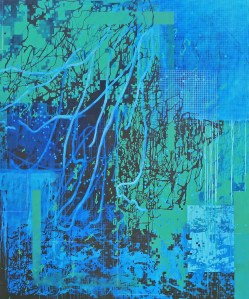 Pearls, 2016, acrylic and flashe vinyl on canvas, 72" x 60" 