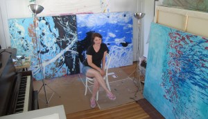 Anne in her studio