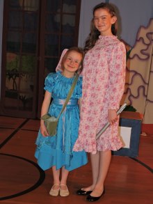 Ella and Sophie as Think and Wendy 2